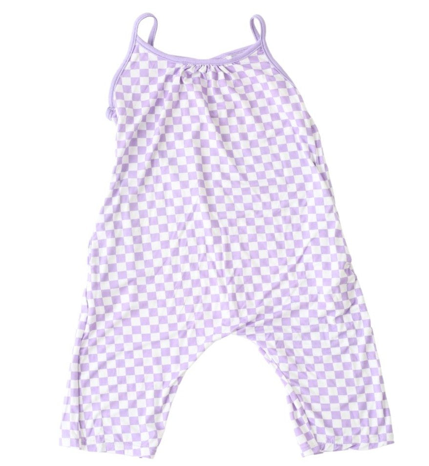 Lilac Checks Jumpsuit