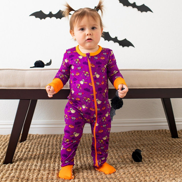 Bestaroo - Bamboo - Purple Boo Crew Convertible Coverall
