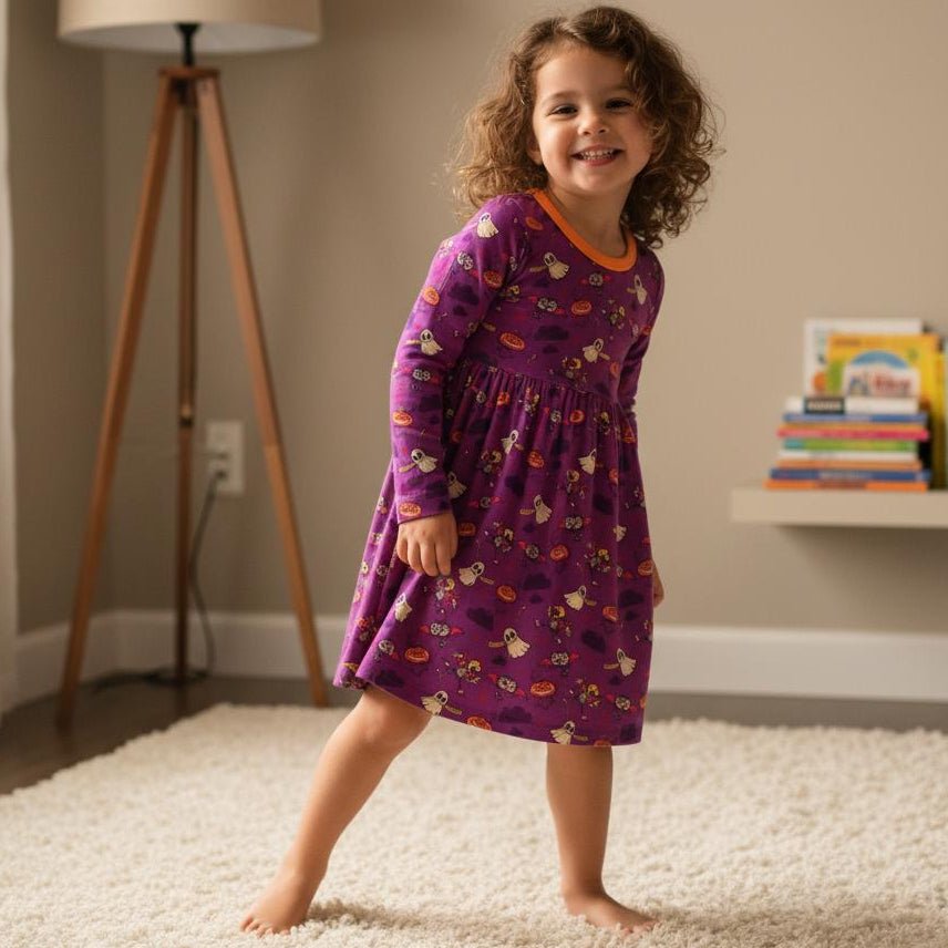 Bestaroo - Bamboo - Purple Boo Crew Dress