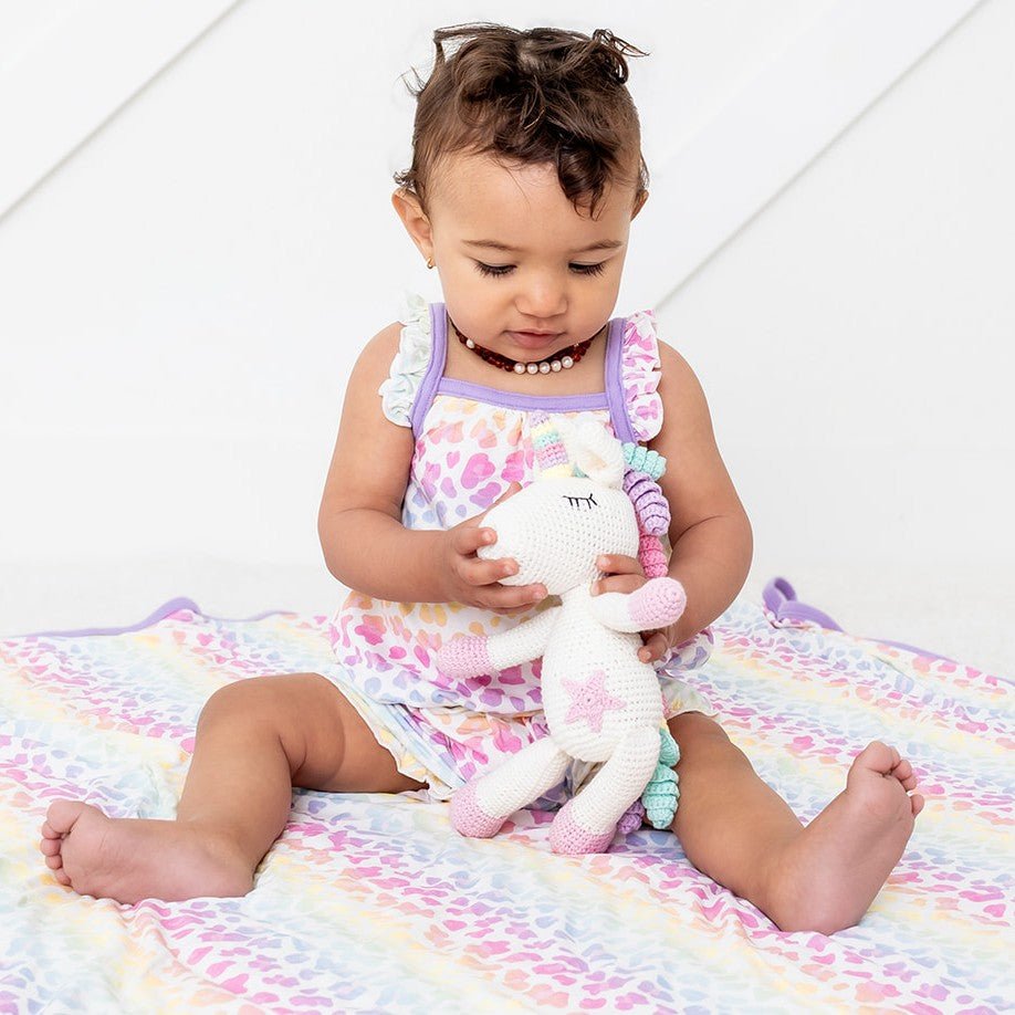 Bestaroo - Rainbow Leopard Bubble Romper