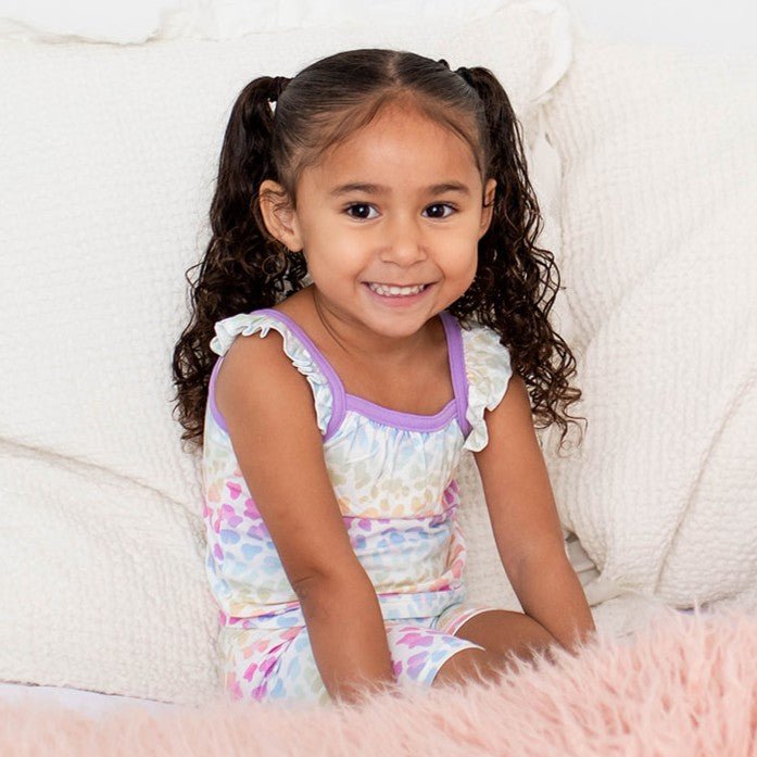 Bestaroo - Rainbow Leopard Flutter Tank & Shorts