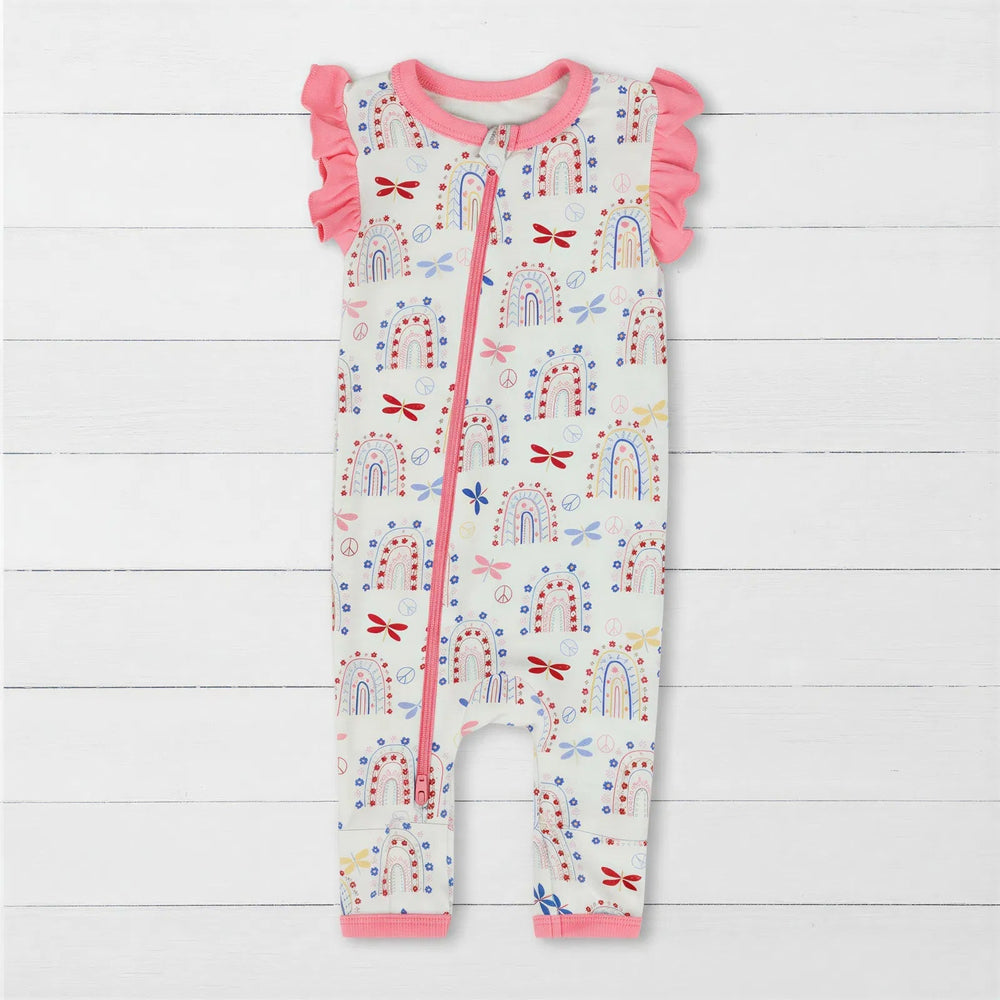 Bestaroo - Bamboo - Rainbow Love Romper