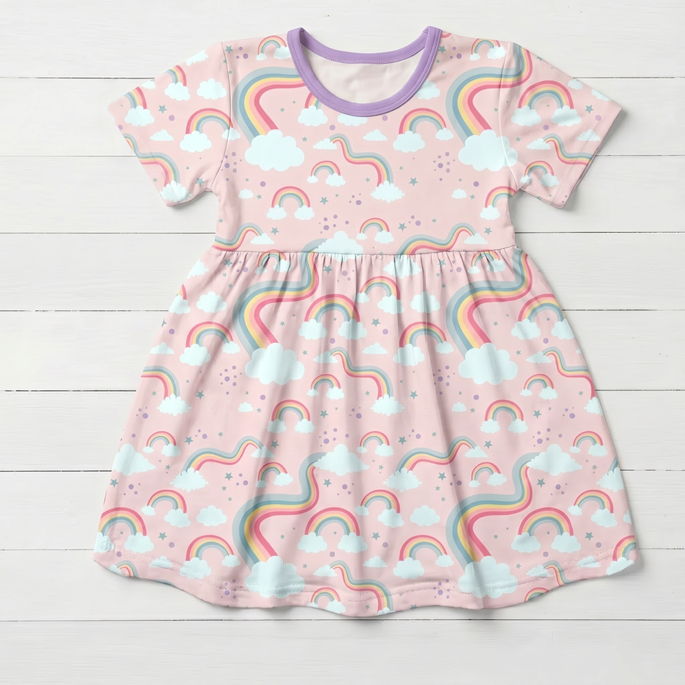 Bestaroo - Bamboo - Rainbow Wishes S/S Dress