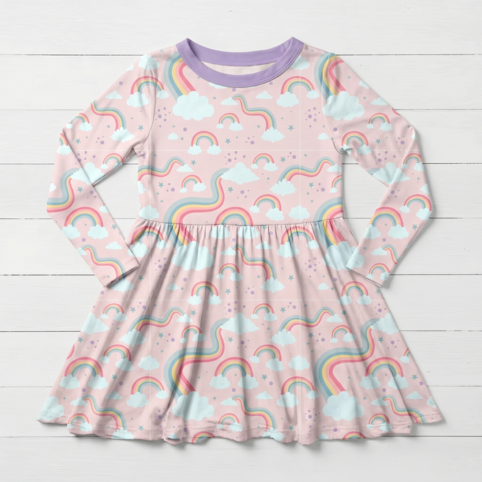 Rainbow Wishes L/S Dress - Bestaroo