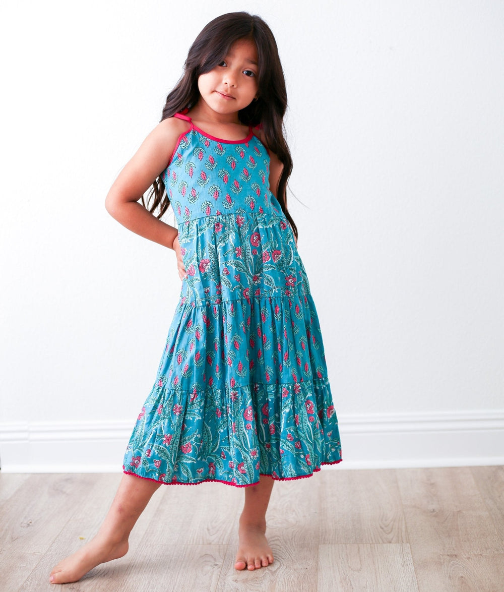 Bestaroo - Bamboo - Raya Maxi Dress - Blue