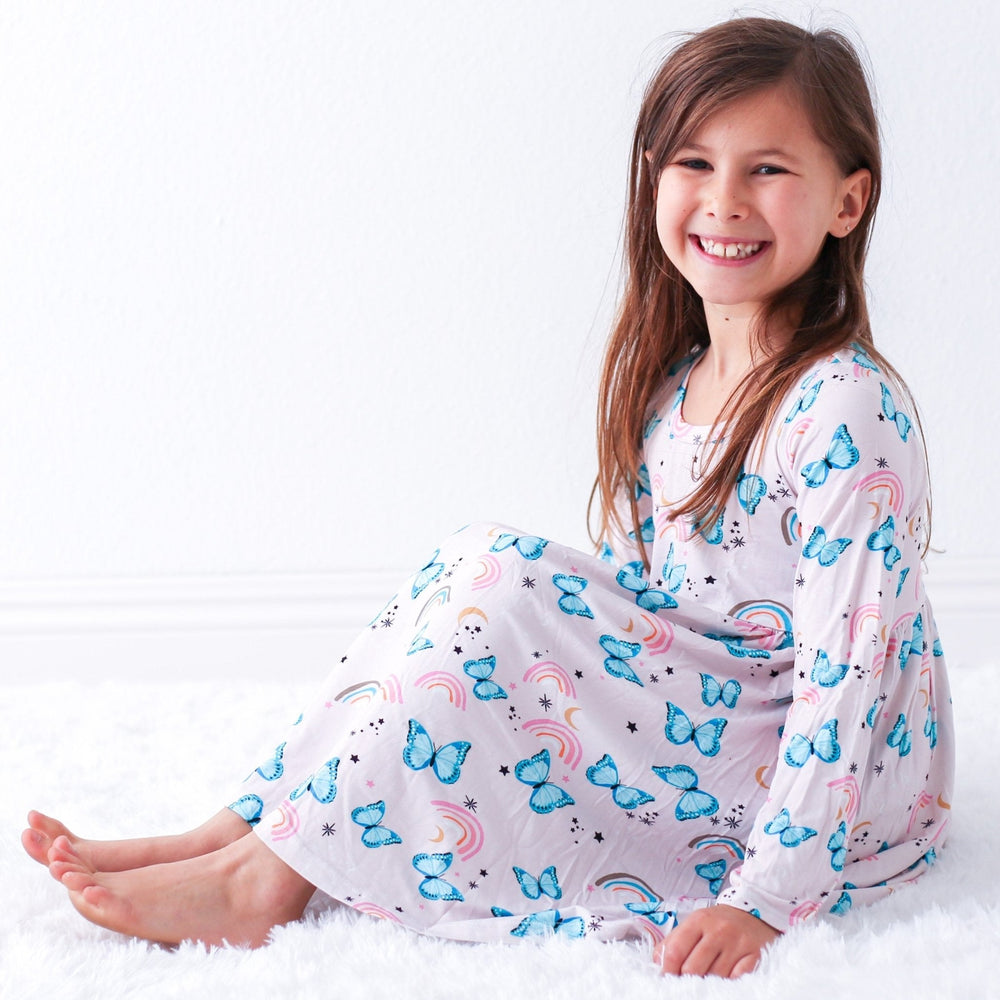 Bestaroo - Bamboo - Retro Butterflies Dress