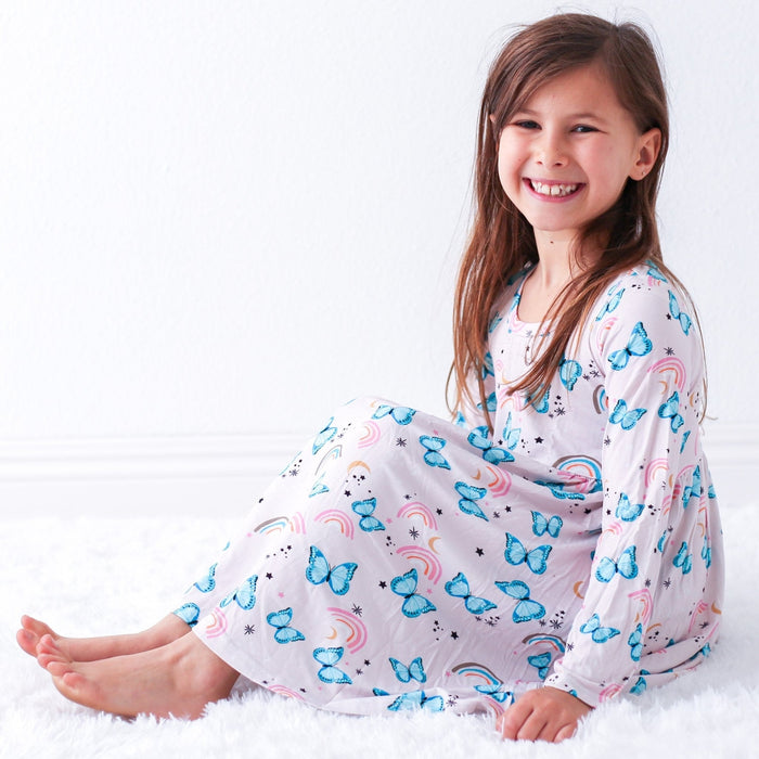 Bestaroo - Bamboo - Retro Butterflies Dress