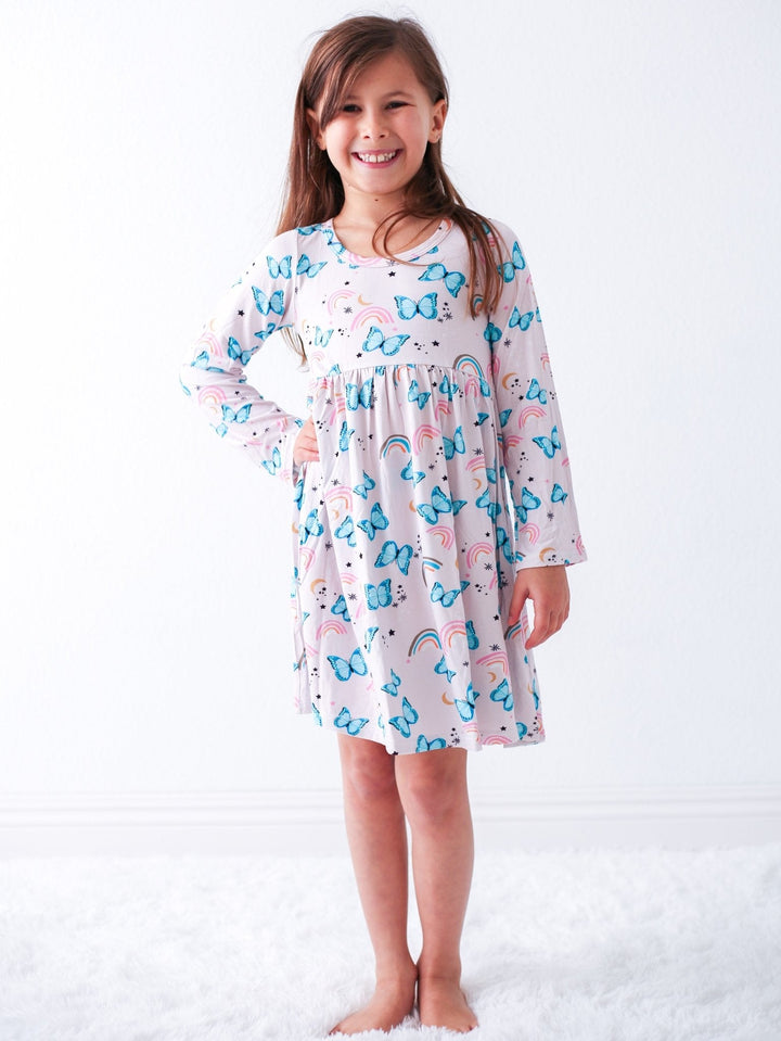 Bestaroo - Bamboo - Retro Butterflies Dress
