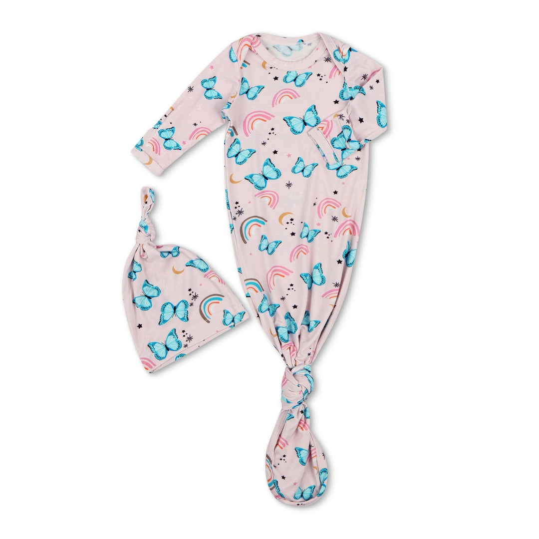 Bestaroo - Bamboo - Retro Butterflies Gown & Hat