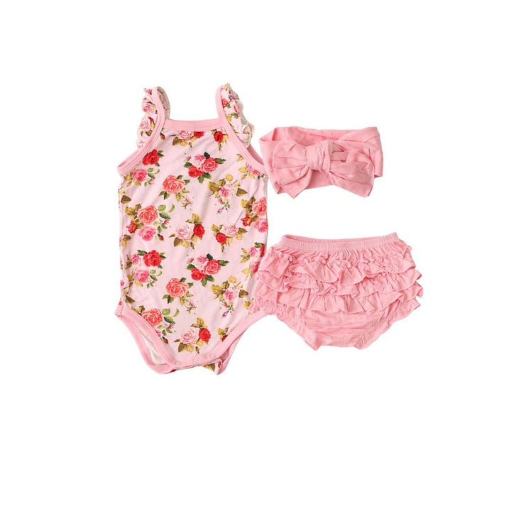 Bestaroo - Rosebud Babe Ruffle Bloomer Set
