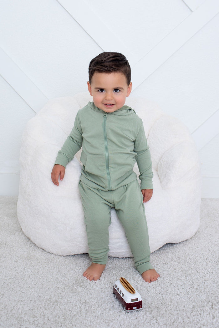 Bestaroo - Bamboo - Sage Zipper Hoodie