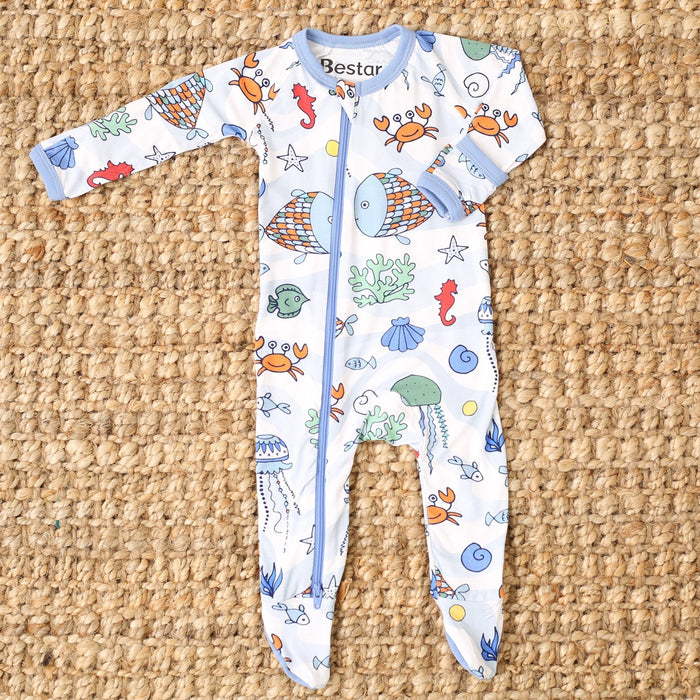 Bestaroo - Bamboo - Sea Swirls Footie