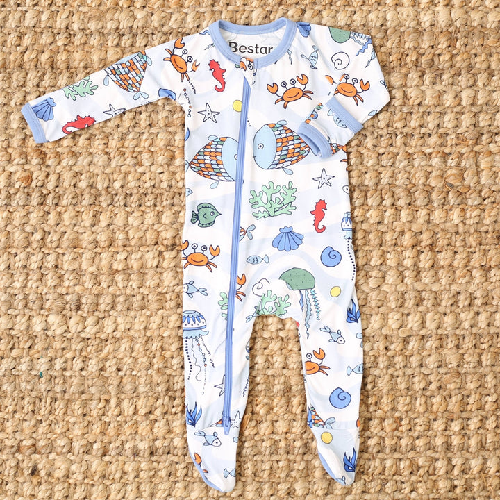 Bestaroo - Bamboo - Sea Swirls Footie