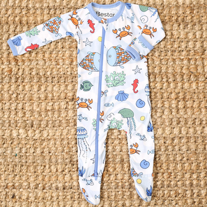 Bestaroo - Bamboo - Sea Swirls Footie