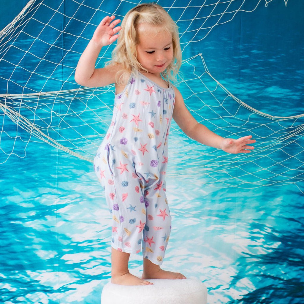 Bestaroo - Bamboo - Seashell Scouts Jumpsuit