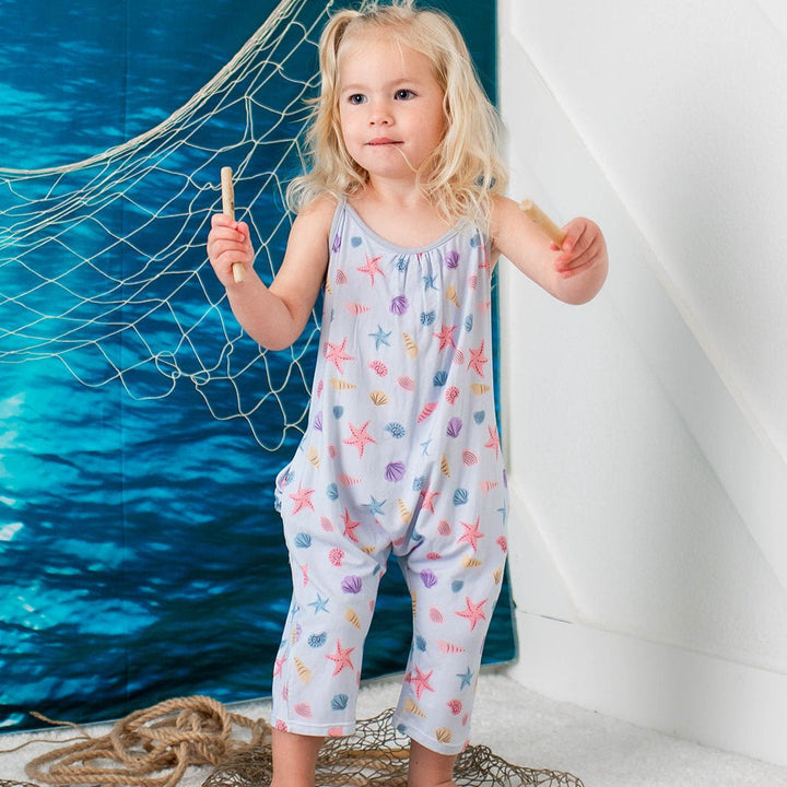 Bestaroo - Bamboo - Seashell Scouts Jumpsuit