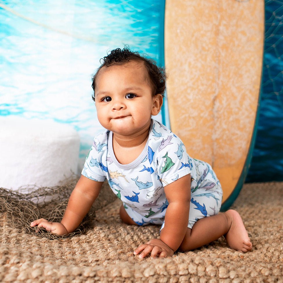 Bestaroo - Bamboo - Shark Snuggles Shorts PJs