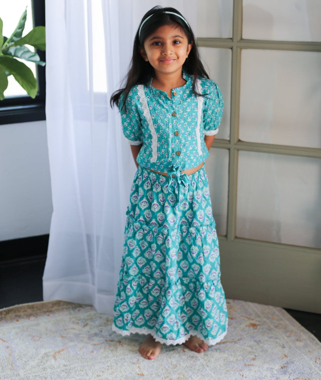 Bestaroo - Bamboo - Shaya Lehenga - Blue