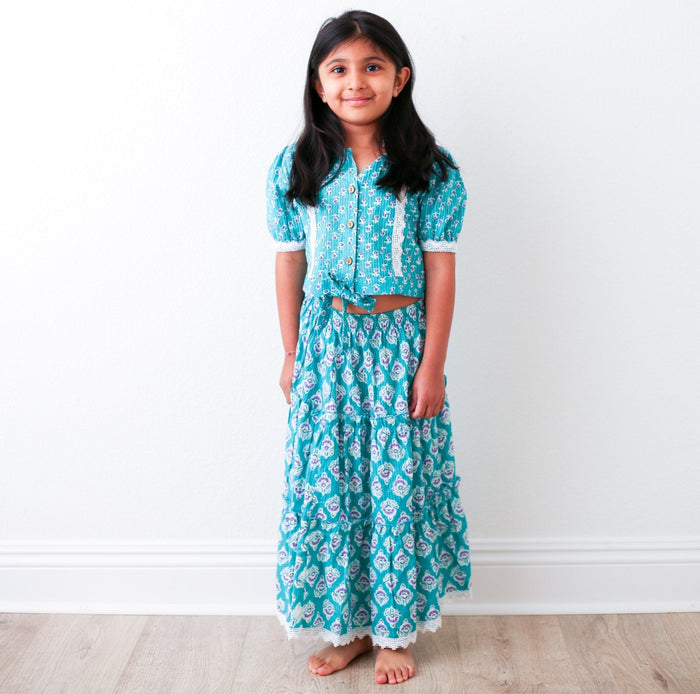 Bestaroo - Bamboo - Shaya Lehenga - Blue