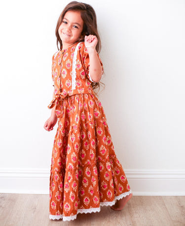 Bestaroo - Shaya Lehenga - Rust