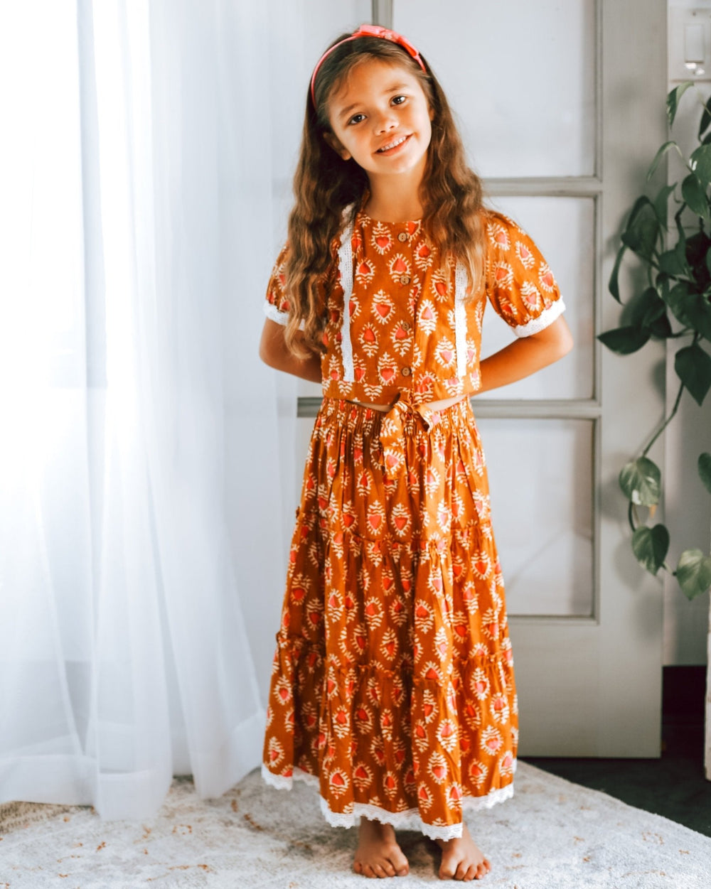 Bestaroo - Bamboo - Shaya Lehenga - Rust