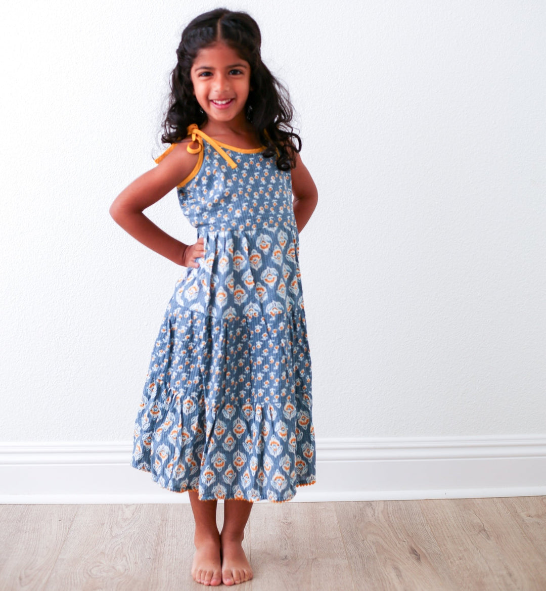 Bestaroo - Super - Soft - Bamboo - Simran Maxi Dress - Blue 6-7Y Bestaroo - Super - Soft - Bamboo - Simran Maxi Dress - Blue 6-7Y