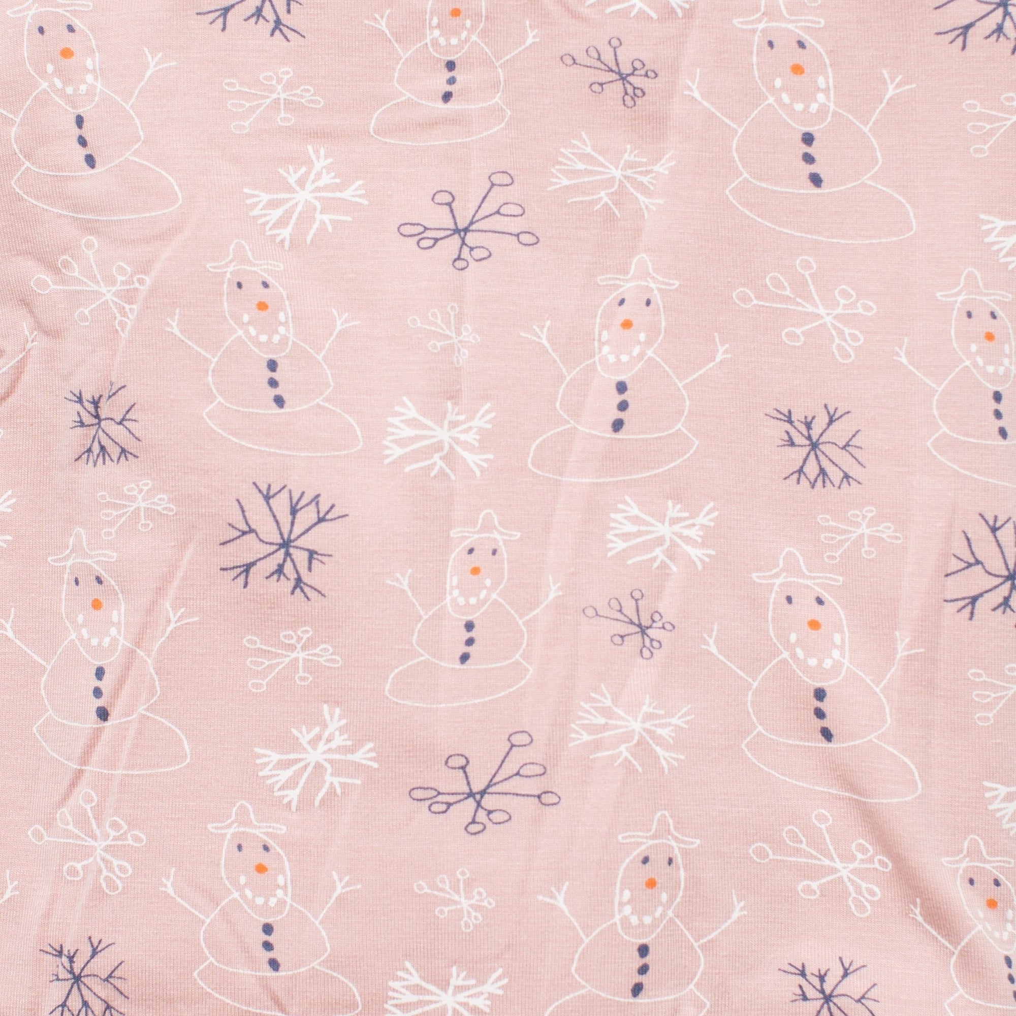 Bestaroo - Bamboo - Snowman Pink Romper