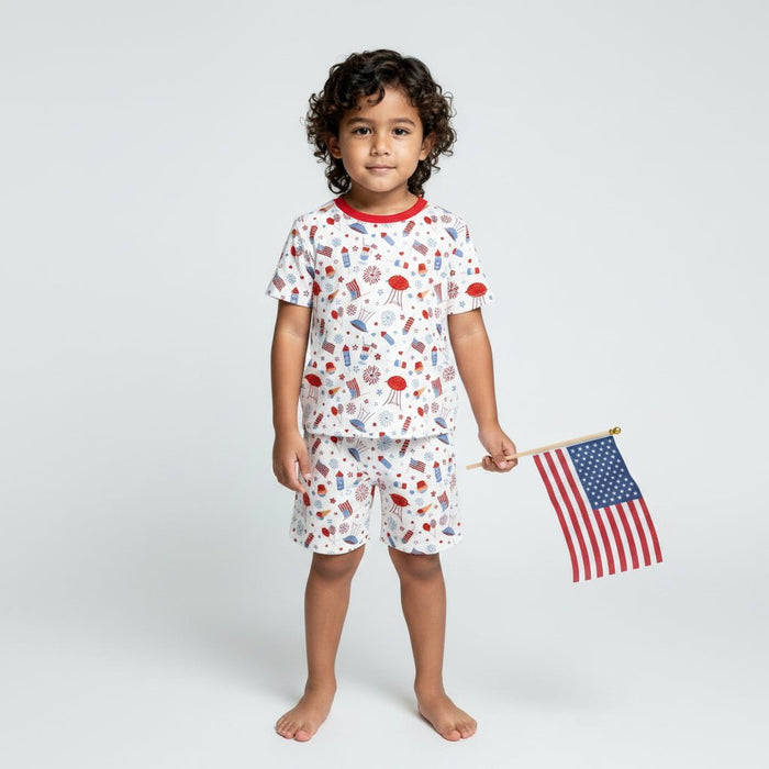 Bestaroo - Bamboo - Stars & Stripes Shorts Set Pajama