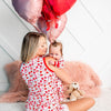 Bestaroo - Strawberry Fields Mom Shorts set