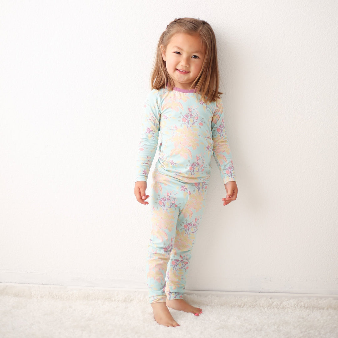 Bestaroo - Summer Florals Aqua Pajama
