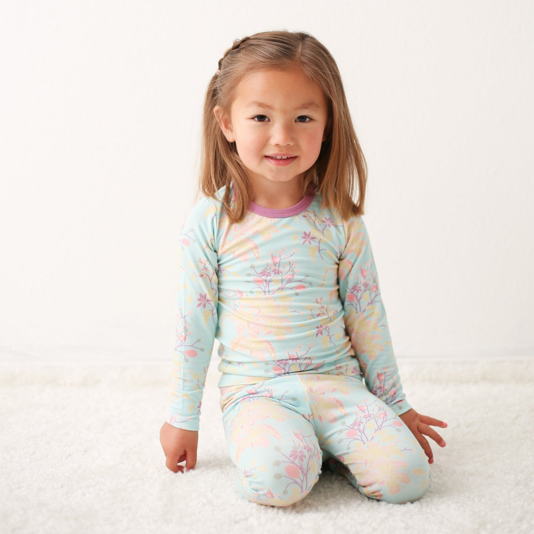 Bestaroo - Summer Florals Aqua Pajama