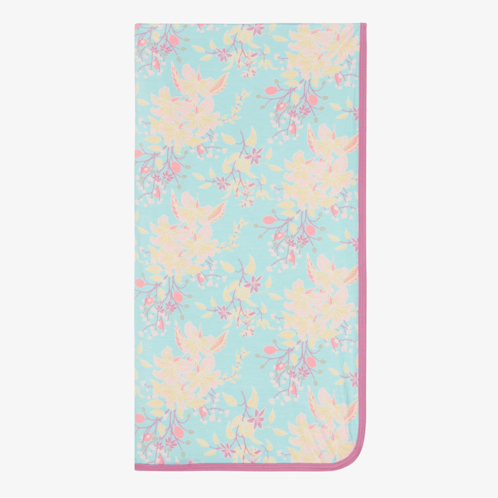 Bestaroo - Summer Florals Aqua Swaddle