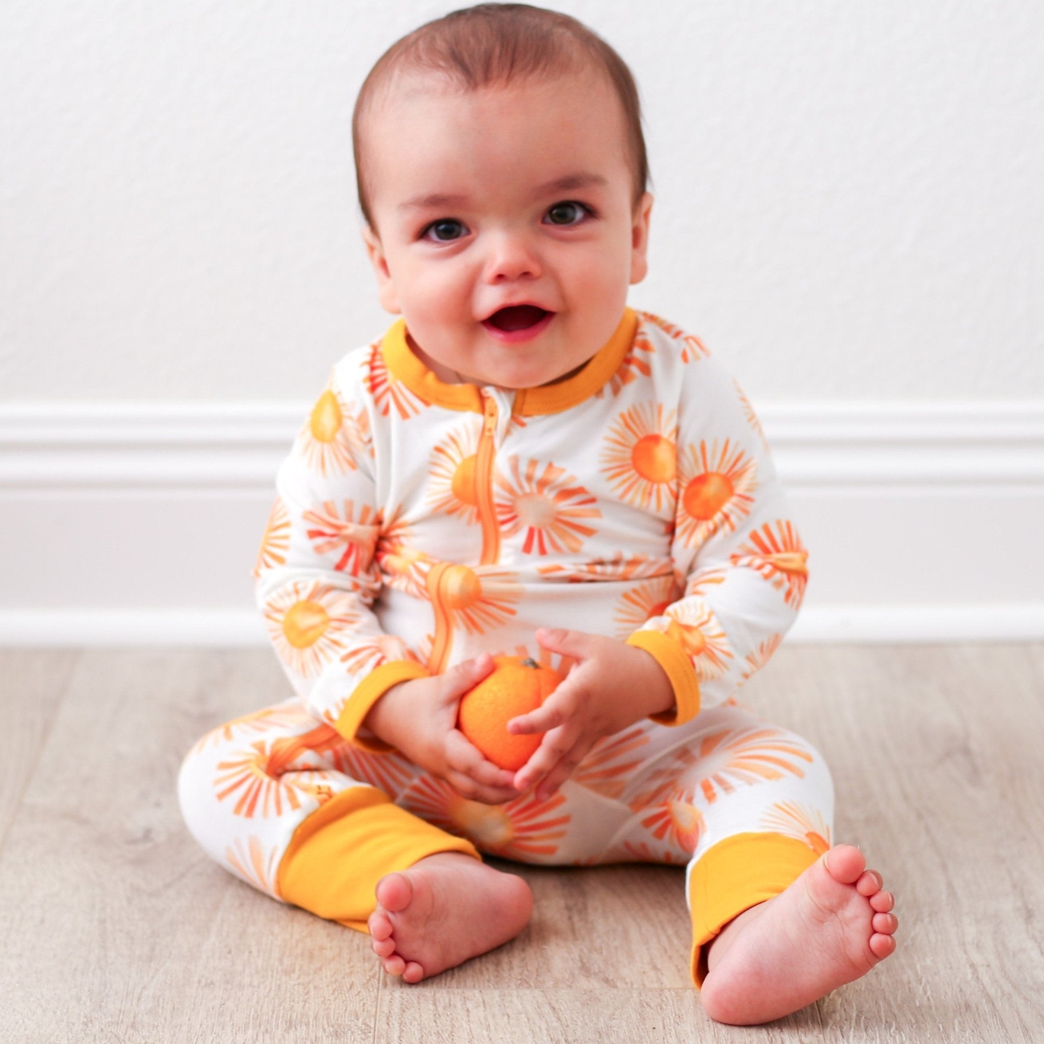 最終値下げ　新品　soorploom oona romper 5y Signature Bee Baby Unisex Organic Two-Way Zipped Rompers