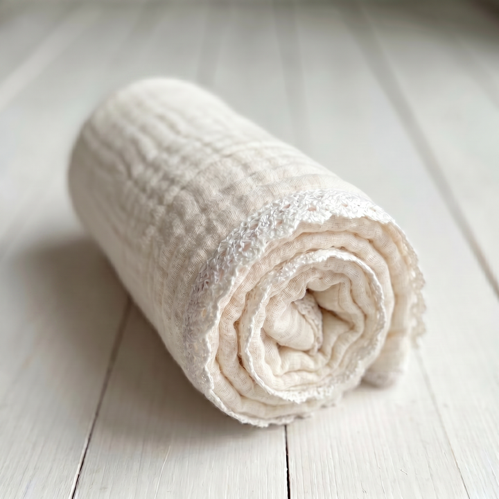 Muslin Blanket in Ivory