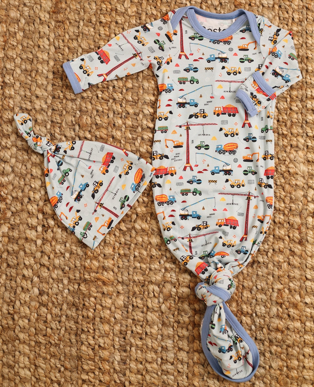 Bestaroo - Bamboo - Tiny Trucker Gown &amp; Hat