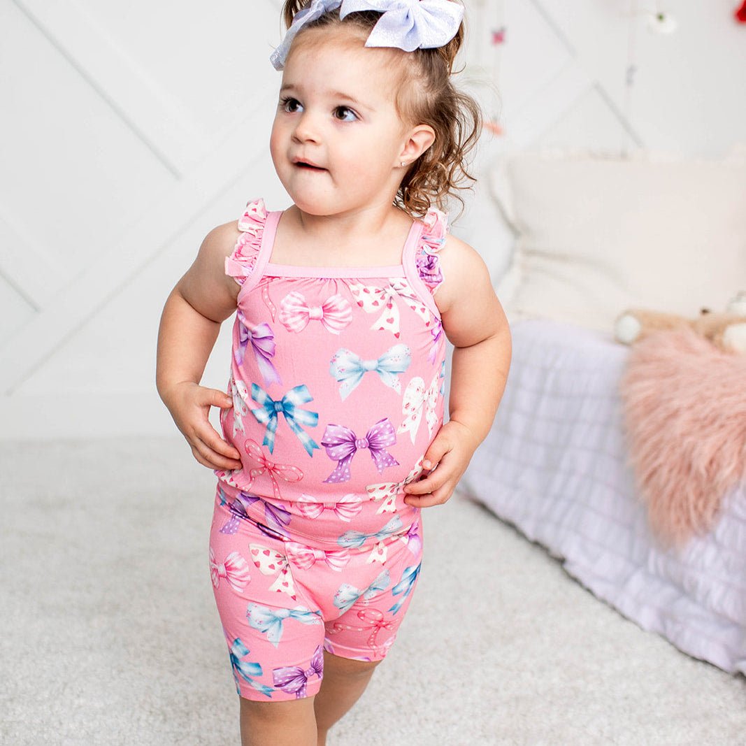 Bestaroo - Bamboo - Twinkle Ties Flutter Tank & Shorts