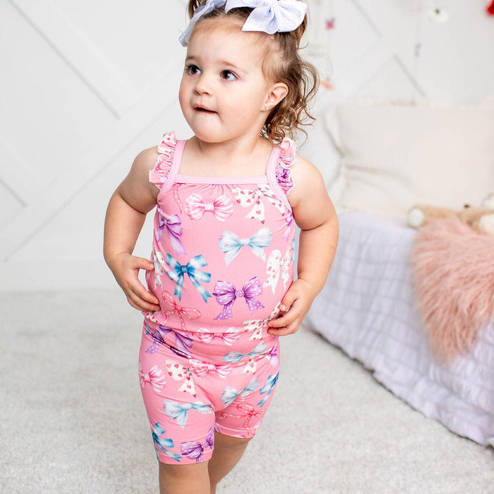 Bestaroo - Bamboo - Twinkle Ties Flutter Tank & Shorts