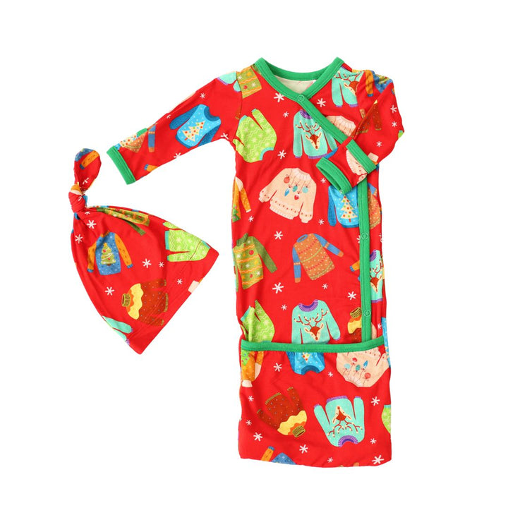 Ugly Sweater Gown & Hat