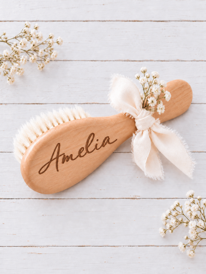 Bestaroo - Bamboo - Wooden Baby Hair Brush