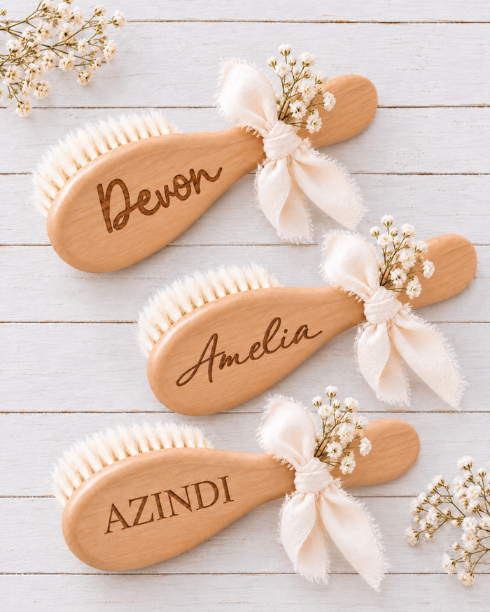 Bestaroo - Bamboo - Wooden Baby Hair Brush