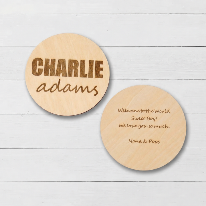 Bestaroo - Bamboo - Wooden Baby Name Sign