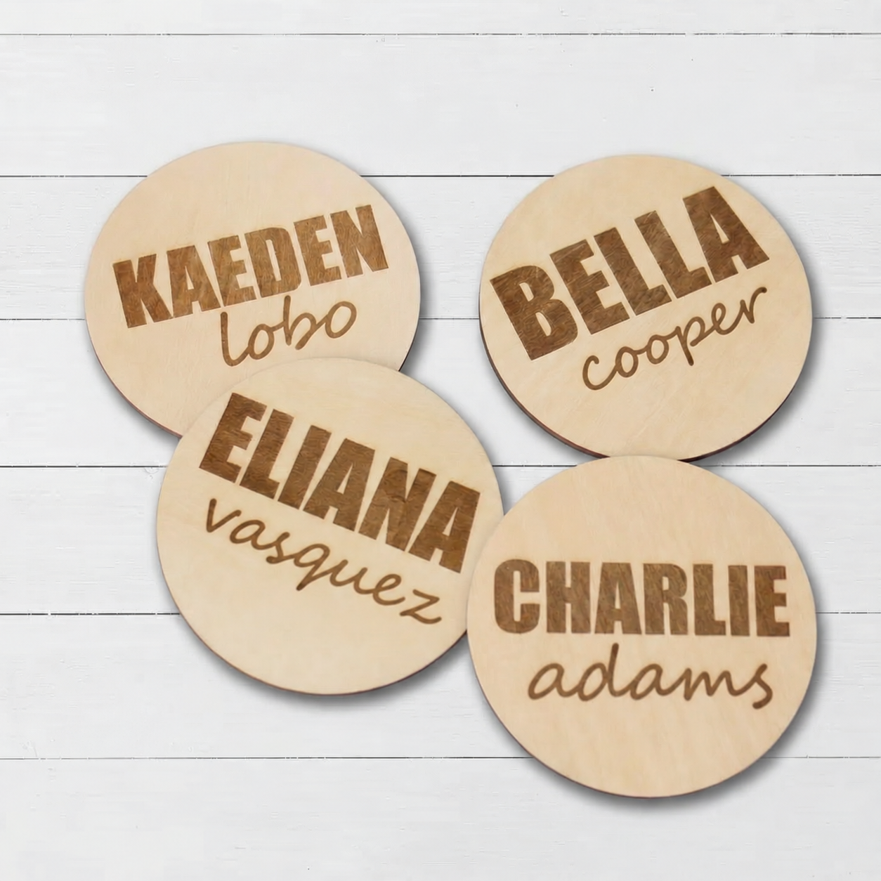 Bestaroo - Bamboo - Wooden Baby Name Sign