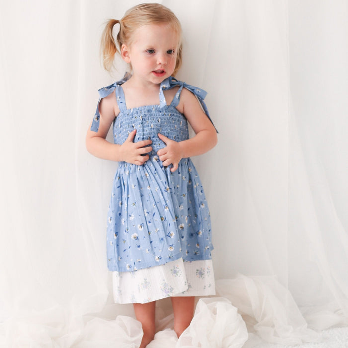 Bestaroo - Zola Blue Floral Dress