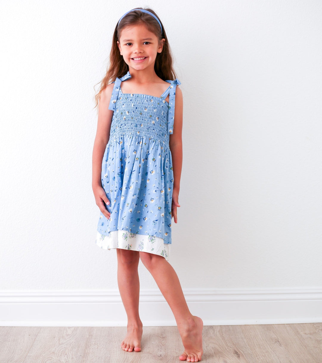 Bestaroo - Zola Blue Floral Dress