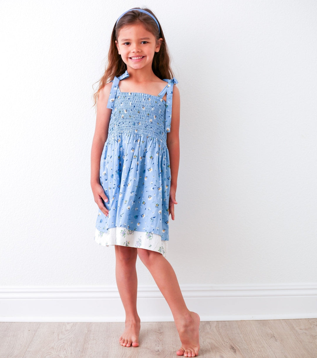 Bestaroo - Bamboo - Zola Blue Floral Dress
