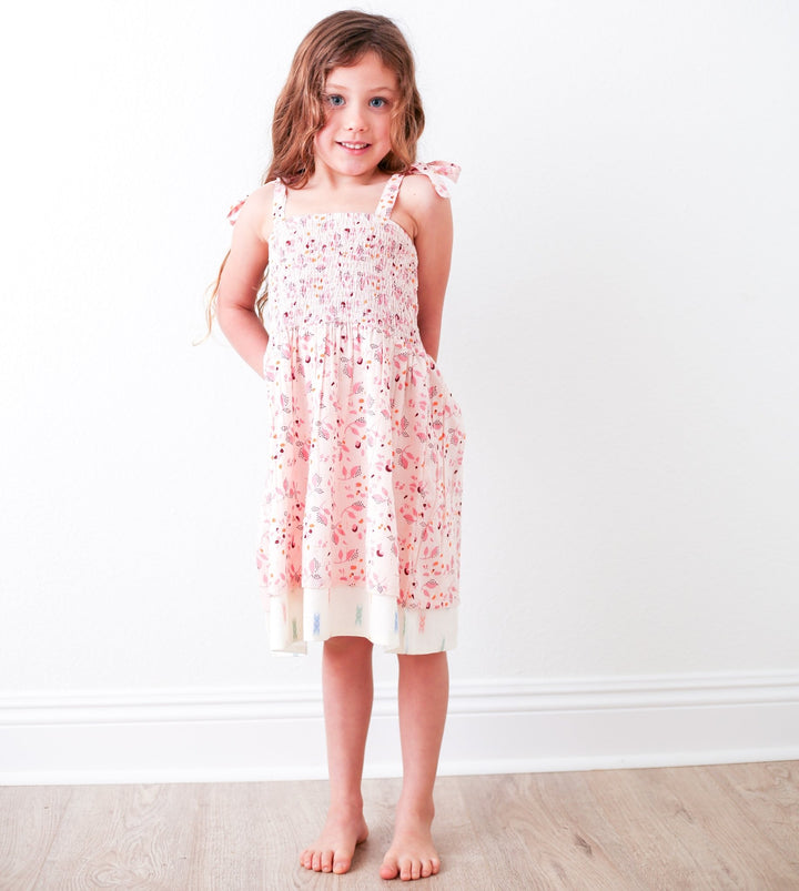 Bestaroo - Bamboo - Zola Pink Floral Dress