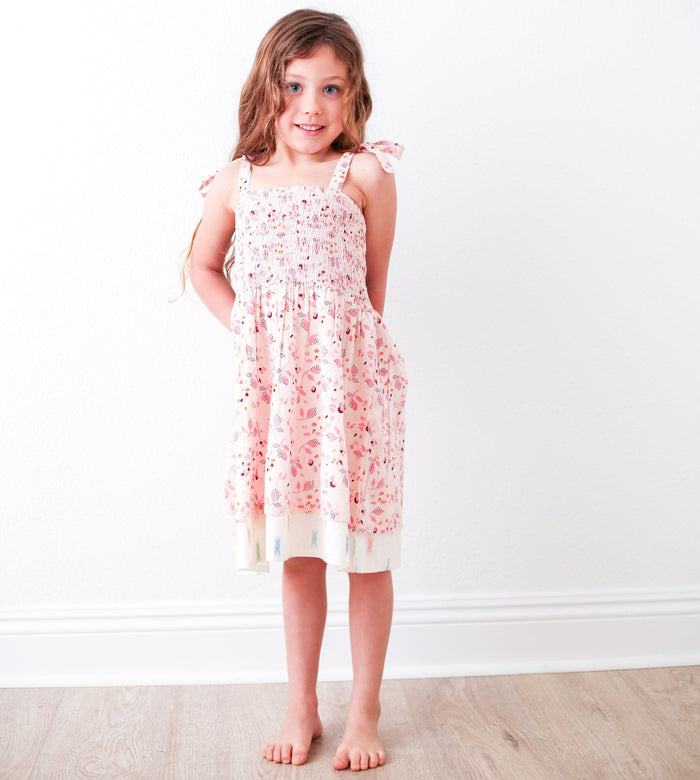 Bestaroo - Bamboo - Zola Pink Floral Dress