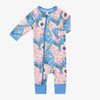 Vintage Roses Blue Romper