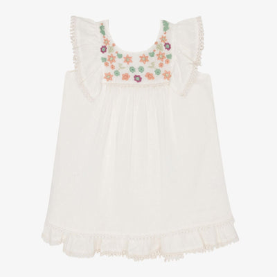 arya mini dress in white