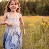 leila dress in blue